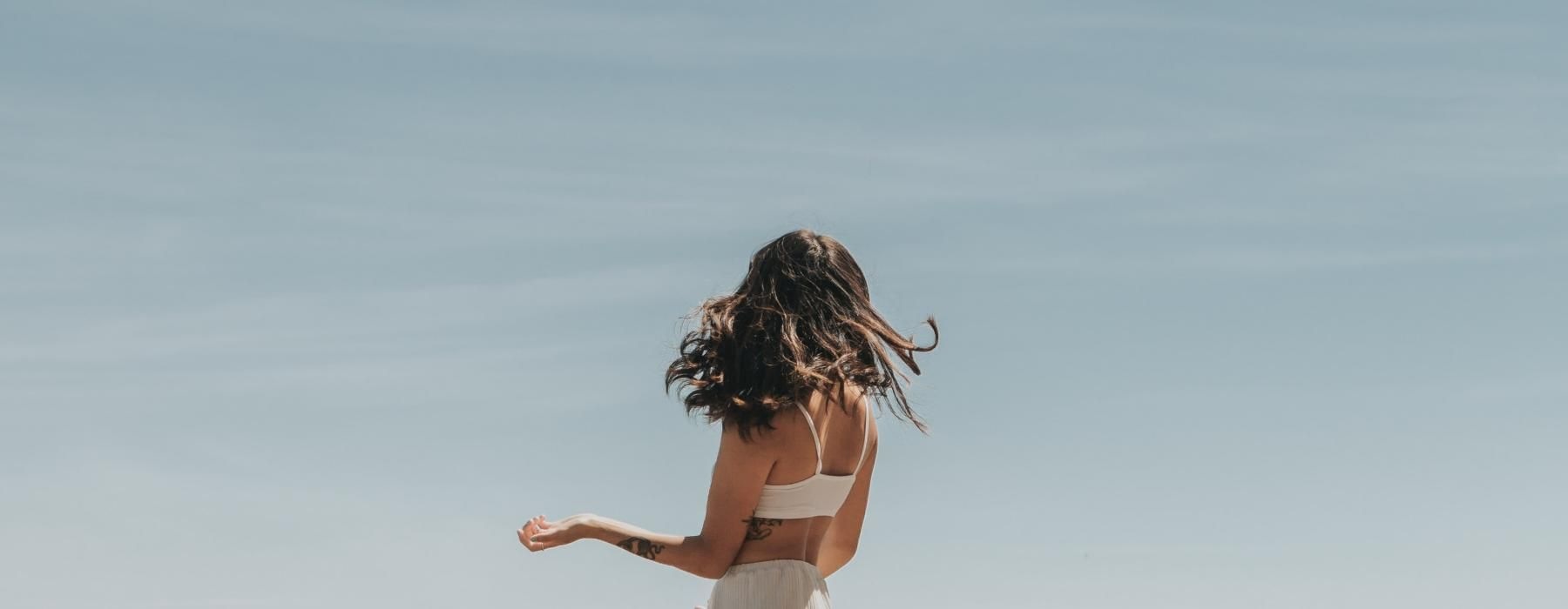 a person on a beach