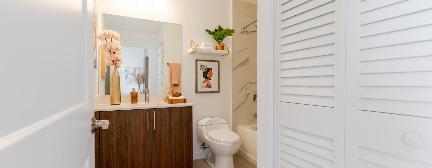 a bathroom with a toilet and sink
